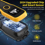 Stud Finder Wall Scanner, Advanced 5-in-1 Detector for Wood, Metal, Joists, Pipes, and AC Wires, New version Intelligent Chip, High-Definition LCD Display Screen & Audible Alarm (Light-Yellow)