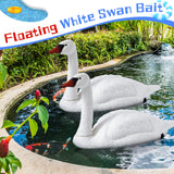 Geetery 2 Pcs Swan Decoy Pond Floating Decoration, Bird Deterrent for Geese