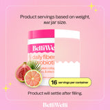BelliWelli Fiber Supplement for Women & Men – Premium Daily Fiber Powder from Organic Acacia with Added Collagen, Electrolytes & Probiotics – No Bloat, Constipation & Gut Health Support (Tropical)