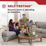 Kidde Smoke Detector, 10-Year Battery Powered, with LED Status Lights, 85 dB Alarm, 5-inches, 20SD10, 1 Pack