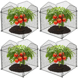 DECOHS 4 Packs Chicken Wire Cloche Plant Protectors from Animals Garden Plant Cage Protector - Wire Plant Protectors to Keep Animals Out