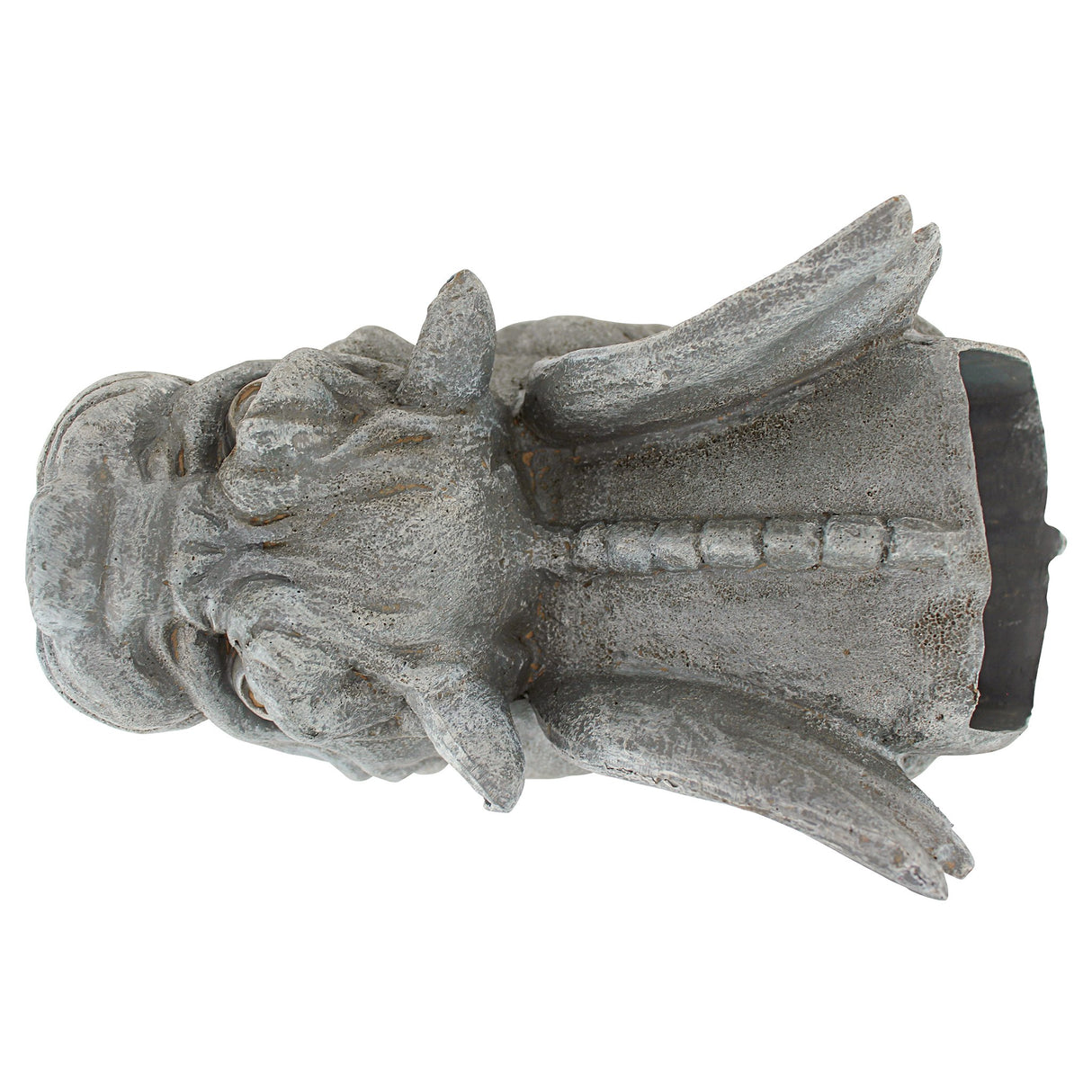 Design Toscano Roland the Gothic Gargoyle Gutter Guardian Rain Downspout Extension Outdoor Statue, 10 Inch Long, Cast Stone Resin, Grey Stone Finish