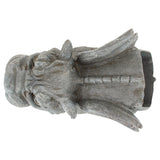 Design Toscano Roland the Gothic Gargoyle Gutter Guardian Rain Downspout Extension Outdoor Statue, 10 Inch Long, Cast Stone Resin, Grey Stone Finish