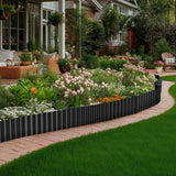 Garden Edging 0.06" Corrugated Metal 6" x 20', Galvanized Steel Border