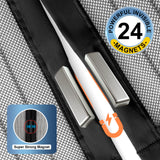 METAONLY Magnetic Screen Door Mesh Fits 36" x 80" Door - Curtain Size 38" x 82", Works for Patio, Sliding Door, Keeps Bug Mosquito Out, Fresh Air Flow, Black