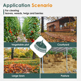 ORIENTOOLS 69" Adjustable Leaf Rake with 5-Section Handle, 26-Tine Durable Plastic Head, Dual-Use Design Converts to Leaf Scoops, Lightweight Yard Rake for Lawns, Grass, Shrubs & Garden Cleanup