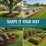 6" x 40FT Rusted Corrugated Metal Landscape Edging