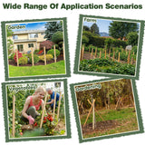 Colingmill 20 Pieces Wooden Garden Stakes 24 Inch Grade and Survey Stakes Wooden Garden and Sign Posts for Plant Support Silt Fence Yard Farm Survey Boundaries Baselines