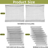 Shimeyao 26 Pcs Root Guard Gopher Baskets Plant Wire Baskets Stainless Steel Plant Wire Speed Mesh Vole Gopher Proof Animal Cages for Root Vegetables Protection, 1 Gallon, 3 and 5 Gallon