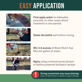 PetraMax Brown Mulch Dye Max, Refresh Fading Landscape (3600 sq ft, 64 oz)