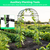 Garden Arch Trellis for Climbing Plants, 82 Inch Tall Grape Trellies for Outdoor,Flower Vegetable Tomato Cucumber Trellis with Clamp Netting, Metal Vine Plants Support for Wedding Garden Decoration