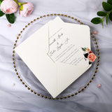 PONATIA 50 PCS/Pack 80lb Thick A7 Envelopes, 5.27 x 7.48'' Sparkle Ivory Heavy Duty Envelopes, Perfect for 5x7 Envelope Wedding Invitation Cards, Christmas Gift Cards, Acrylic Invitations, Photos
