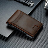 furid Genuine Leather Wallet for Men: Slim RFID Smart Minimalist Wallet