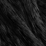 Tatuo 60 x 18 Inch Black Faux Fur Fabric Halloween Fluffy Fuzzy Craft Fake Fur Cuts Shaggy Synthetic Plush Patch Sewing DIY Winter Christmas Costume Gnome Beard Miniature Dolls Rugs Mats Gift