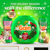 Gain Flings Liquid Laundry Detergent Pods, Odor Defense + Color Guard, Grinchmas Cheer Scent, 4-In-1 Liquid Laundry Detergent Pacs, Clean & Fresh, 60 Count