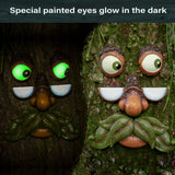 Tree Faces Decor - Outdoor Yard Art Garden Decoration - Unique Peeker for Outdoors and Indoors - Old Man Tree Hugger Art