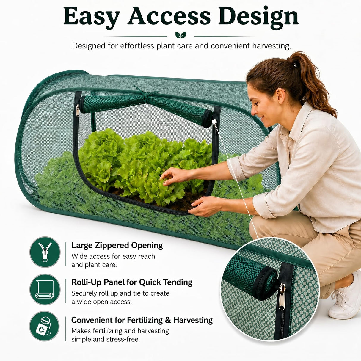 2 Pack Pop Up Mesh Plant Cover-33% Sunblock Garden Covers for Raised Beds