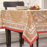 Maison d' Hermine Thanksgiving Tablecloth Kashmir Paisley 100% Cotton Tablecloth 60"x120" – Fall Harvest Dining & Holiday Décor, Washable Reusable Fabric Table Cover for Kitchen & Dining Room