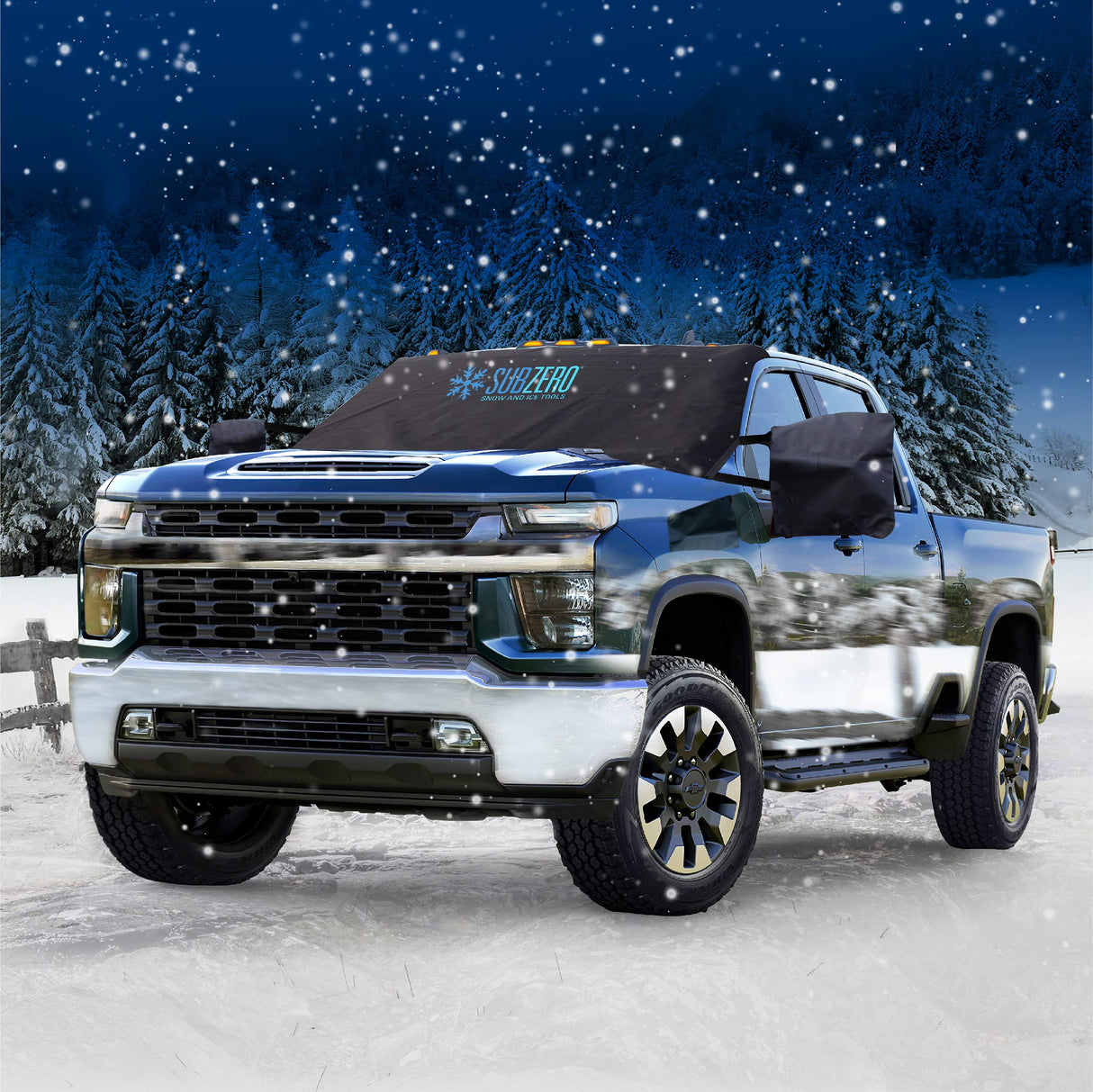 Subzero 17540PB Arctic Defense Car Windshield Cover for Ice and Snow, Car Snow Cover with Side Mirror Covers, (61" W x 42" H)