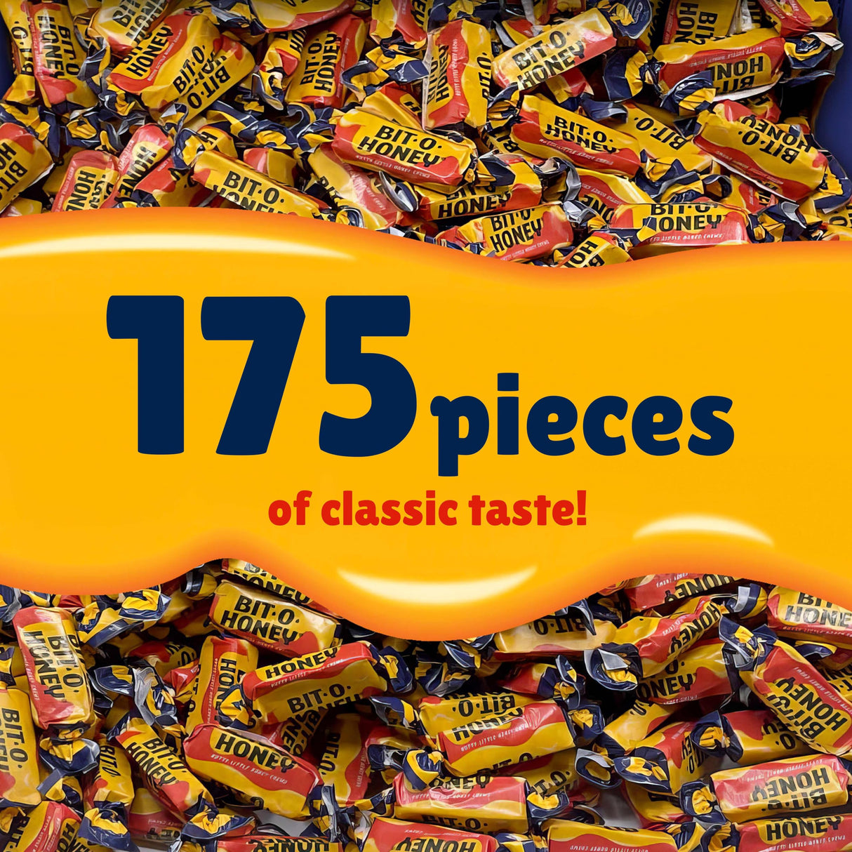 Bit O Honey Candy - 2 Pounds - Approx 175 Traditional Christmas Candy - Bulk Candy Individually Wrapped - Classic Candy - Chewy Candy - Perfect Holiday Candy - Honey Candy for Festive Season