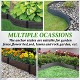 55 Pcs 8.5'' Landscape Edging Stakes, Plastic Garden Anchor Stakes