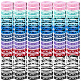 Haiabei 120 Pcs Webbing Bracelets What Would Jesus Do Bracelets Christian Gifts WWJD Braceletss Jesus You Christian Bracelet-s Bulk Adjustable Wristbands Colorful for Church Women Men Fundraisers