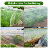 Garden Netting, Jevrench Durable Ultra Fine Garden Netting, Garden Plant Cover Row Cover Makes Plants, Vegetables, Fruits, and Flowers Grow Better (8ft x 25ft)