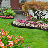 LXS Landscape Edging No Dig [Extra 4 inch Tall] 33FT Garden Edging with 30 Spikes, Landscape Edging Border for Landscaping, Lawn, Flower Beds, Grass, Yard (4inch 33ft)