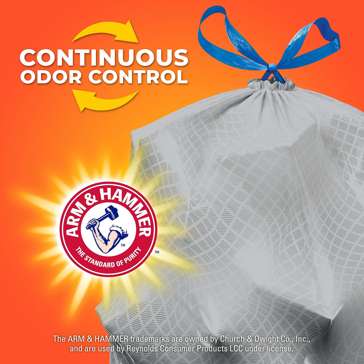 Hefty Ultra Strong Made with 50% Recovered Materials* Tall Kitchen Trash Bags, Gray, Unscented, 13 Gallon, 110 Count