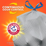 Hefty Ultra Strong Made with 50% Recovered Materials* Tall Kitchen Trash Bags, Gray, Unscented, 13 Gallon, 110 Count