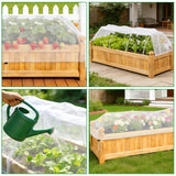 2 Pack Garden Netting for Raised Beds, 37.4" x 19.6" x 19.6" Garden Bed Insect Bird Netting Cover, Raised Garden Bed Plant Cover Mesh Pest Barrier Screen for Protecting Vegetables Fruits Flowers