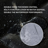 TARPAL Small Tarps 4x6 Feet(2-Pack) Heavy Duty Tarp 10.5Mil Multipurpose Protective Cover Waterproof,Snow or UV Protection,Durable Reinforced Edges,Silver/Black