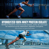Dymatize ISO100 Whey Protein Powder Isolate, Chocolate Peanut Butter, 25g of Protein, 5 Pound, 5.5g BCAAs, Less Than 120 Cal., Gluten Free, 1g Fat, 1g Sugar, 2g Carb (71 Servings)