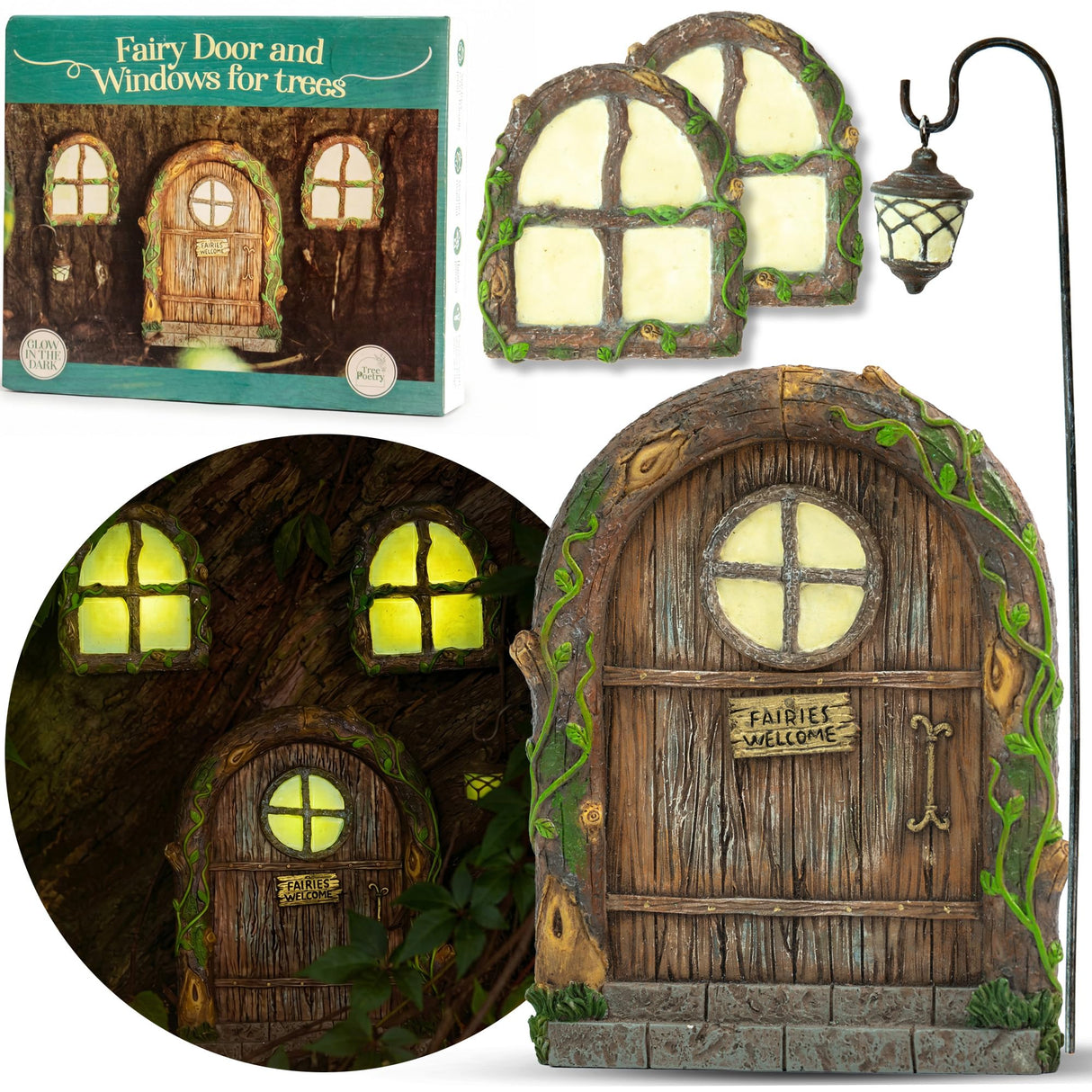 Fairy Doors for Trees, Fairy Door, Fairy Garden, Fairy Garden Accessories Outdoor kit, Fairy Doors for Trees Outdoor, Gnome House