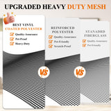 MAGZO Pet Proof Window&Door Screen Replacement Mesh, 48" W x 99" L, Best Vinyl Coated Polyester Dog Cat Resistant Heavy Duty, Net Netting Curtain Wire Roll Repair Kit for Patio/Porch/Sliding, Black