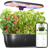 LETPOT LPH-Lite Hydroponics Growing System, 12 Pods Smart Herb Garden Kit Indoor, Indoor Garden, APP & WiFi Controlled, with 24W Growing LED, 5.5L Water Tank, Pump System, Automatic Timer