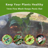 Garavigo Durable Garden Fine Mesh Netting, 10x33ft Insect Netting for Plant