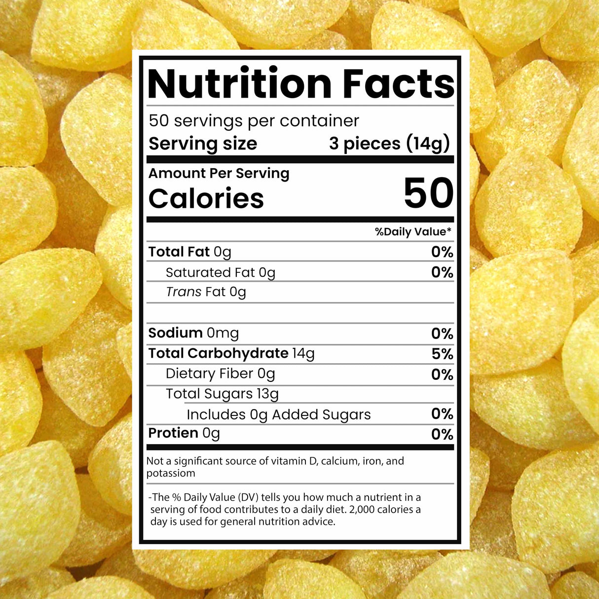 Claeys Sanded Lemon Drops Candy - Bulk Candy Lemon Drops Hard Candy - 2 Pounds - Christmas Candy – Ideal for Holidays, Sour Candy Lovers – Lemon Flavor