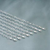 Treasure Bender S925 Sterling Silver Paperclip Chain Bracelets 7inches