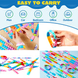 JOYIN Pop Fidget Toys pops Bulk 100 Pack Party Favors for Kids 4-8,8-12 Year, Fidget Bracelets Sensory Toys for Birthday Carnival Halloween Christmas Prizes Gifts Goodie Bags Stuffers for Kids