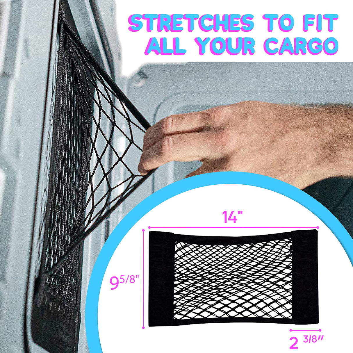 Cooler Net for Dry Storage and Organization - Compatible with YETI, RTIC, Ninja, Igloo, Coleman, Lifetime, Pelican Ice Chests - Works with Cooler Lights, Wheel Kits, RTIC Cooler Accessories, and More