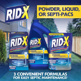 Rid-X Septic Treatment, 12 Month Supply of Septi-Pacs, 12.6 Oz