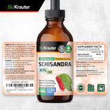 BIO KRAUTER Schisandra Berry Drops - Natural Schisandra Supplement for Mood Support - Alcohol & Sugar Free Extract - 4 Fl.Oz.