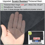 Upgraded Magnetic Screen Door Thicker 250g/㎡ Reinforced Mesh,36 Longer Magnets,Door Screen Magnetic Closure for Single Door,Retractable Mosquito Net for Door,Fit Doors to 38x82 Inch,Black