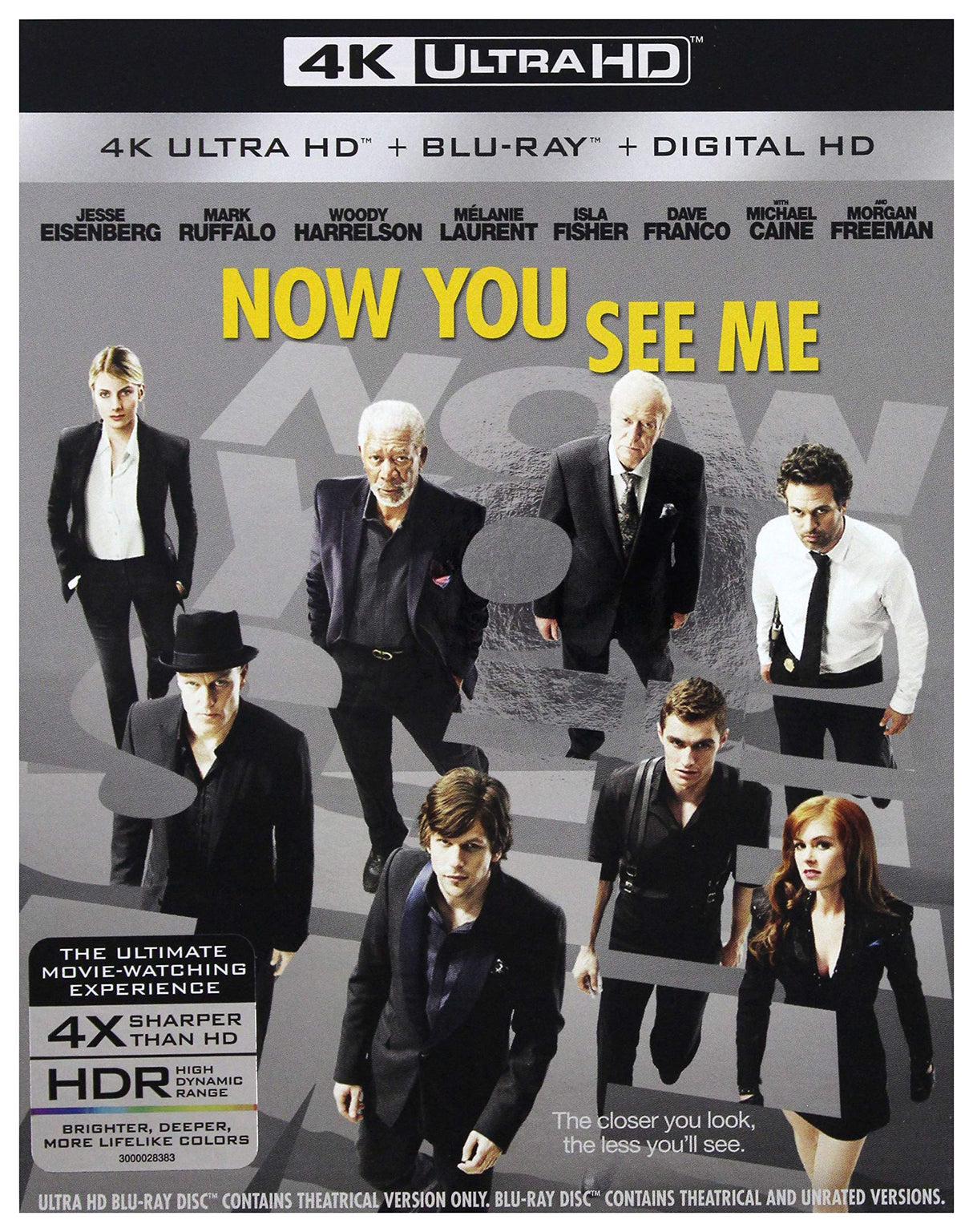 Now You See Me [4K Ultra HD + Blu-Ray + Digital HD] [4K UHD]