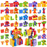 JOYIN Alphabet Robots Toys for Kids, ABC Learning Toys, Alphabots, Letters, Toddlers Education Toy, Carnival Prizes, Christmas, Treasure Box and Prize for Classroom