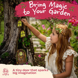 Fairy Doors for Trees, Fairy Door, Fairy Garden, Fairy Garden Accessories Outdoor kit, Fairy Doors for Trees Outdoor, Gnome House