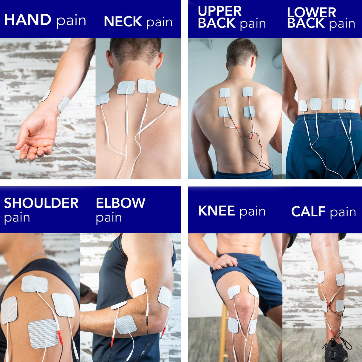 Roscoe Medical TENS Unit and EMS Muscle Stimulator, Twin Stim - OTC TENS Machine for Back Pain Relief, Lower Back Pain Relief, Neck Pain, or Sciatica Pain Relief, Clinical Strength Stim Machine