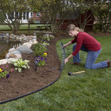 Werthic 40FT 2" No Dig Flexible Landscape Edging Plastic Garden Border Kit