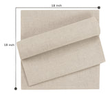 Ruvanti Linen Napkins Set of 12, 18x18 Cloth Napkins, Cotton Linen Blend Napkins Cloth Washable, Soft, Reusable Dinner Napkins for Wedding, Parties, Christmas, Thanksgiving, Everyday Use - Natural